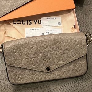 Louis Vuitton Félicie Pochette Monogram Empreinte Leather